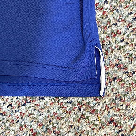 Peter Millar Summer Comfort White Blue Performance Polo Shirt Sz XXL - Picture 7 of 10